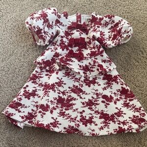 Janie and Jack Red Floral Dress